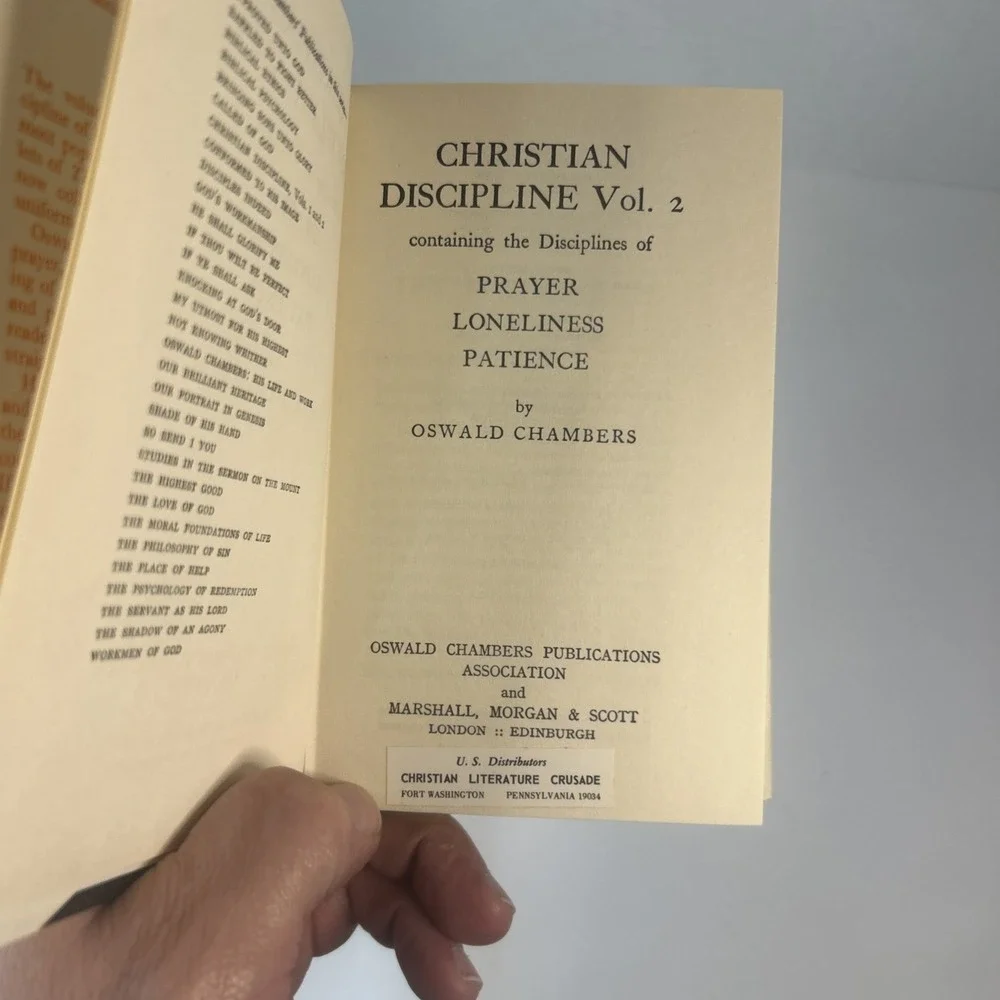 Christian Discipline‎ Vol 1 & 2 by Oswald Chambers Read